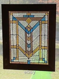 Stained Glass Prairie Style window Frank Lloyd Wright Southwestern