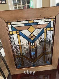 Stained Glass Prairie Style window Frank Lloyd Wright Southwestern