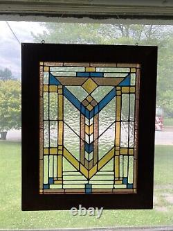 Stained Glass Prairie Style window Frank Lloyd Wright Southwestern