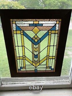 Stained Glass Prairie Style window Frank Lloyd Wright Southwestern