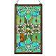 Stained Glass Rosettes & Cabochons Tiffany Style Window Panel ONE THIS PRICE