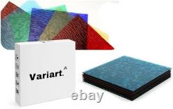 Stained Glass Sheets 12x12 Inch Clear Textured Mosaic Water Ripple Art Supplies