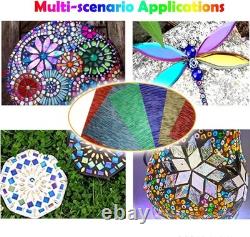 Stained Glass Sheets 12x12 Inch Clear Textured Mosaic Water Ripple Art Supplies