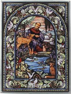 Stained Glass St. Francis Panel