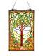 Stained Glass Tiffany Style Fruit Tree Design Hanging Window Panel 32H