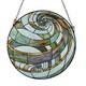 Stained Glass Tiffany Style Geometric Window Panel Suncatcher Handcrafted