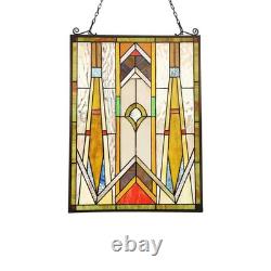 Stained Glass Tiffany Style Glass Window Panel Arts & Crafts ONE THIS PRICE