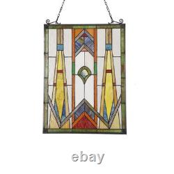 Stained Glass Tiffany Style Glass Window Panel Arts & Crafts ONE THIS PRICE