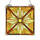 Stained Glass Tiffany Style Hanging Window Panel Suncatcher Mission Design