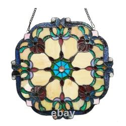 Stained Glass Tiffany Style Hanging Window Panel Suncatcher Victorian Design