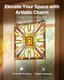 Stained Glass Tiffany Style Hanging Window Panel with Chain 20 x 21 Inches