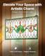 Stained Glass Tiffany Style Hanging Window Panel with Chain 32 x 17 Inches