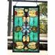 Stained Glass Tiffany Style Victorian Design Hanging Window Panel Suncatcher