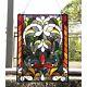 Stained Glass Tiffany Style Victorian Design Hanging Window Panel Suncatcher