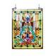 Stained Glass Tiffany Style Victorian Design Hanging Window Panel Suncatcher