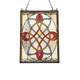 Stained Glass Tiffany Style Victorian Design Hanging Window Panel Suncatcher