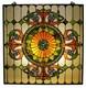 Stained Glass Tiffany Style Window Panel Arts & Crafts 25x25 ONE THIS PRICE
