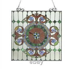 Stained Glass Tiffany Style Window Panel Arts & Crafts 25x25 ONE THIS PRICE
