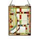 Stained Glass Tiffany Style Window Panel Contemporary 17.5 x 25 Suncatcher