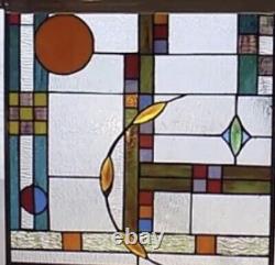 Stained Glass Tiffany Style Window Panel Modern Contemporary Suncatcher 25