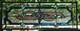 Stained Glass Transom window HANGING PANEL 28 X 11 incl hooks
