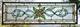 Stained Glass Transom window HANGING PANEL 29 X 9 1/2 incl hooks