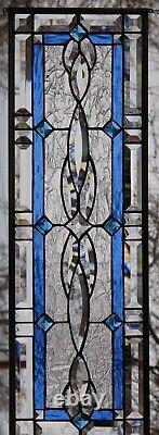 Stained Glass Transom window HANGING PANEL 32 X 11 incl hooks