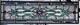 Stained Glass Transom window HANGING PANEL 33 X 10 1/2 incl hooks