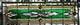 Stained Glass Transom window HANGING PANEL 34 1/4 X 11 3/4 incl hooks