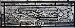 Stained Glass Transom window HANGING PANEL 34 1/4 X 13 incl hooks