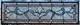 Stained Glass Transom window HANGING PANEL 34 x 10 including the hooks