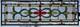 Stained Glass Transom window HANGING PANEL 35 X 12 incl hooks