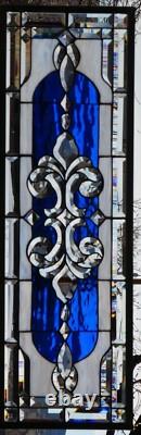 Stained Glass Transom window HANGING PANEL 40 X 13 3/4 incl hooks