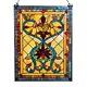 Stained Glass Vintage Victorian Design Tiffany Style Window Panel ONE THIS PRICE