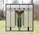 Stained Glass Window Frank Lloyd Wright Inspd Panel Prairie Wheat 20 x 20