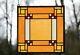 Stained Glass Window Frank Lloyd Wright Panel Prairie style 16 x 16
