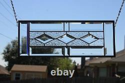 Stained Glass Window Hanging Clear 19.5x7.5HMD -USA