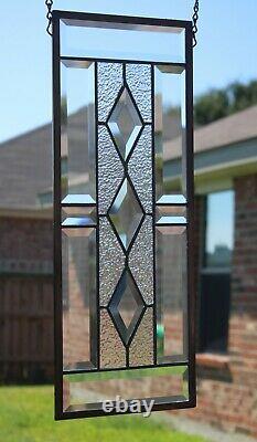 Stained Glass Window Hanging Clear 19.5x7.5HMD -USA