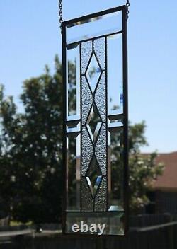 Stained Glass Window Hanging Clear 19.5x7.5HMD -USA