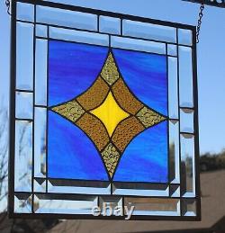 Stained Glass Window Panel -15 1/2 x 15 1/2 HMD -Usa