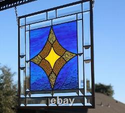 Stained Glass Window Panel -15 1/2 x 15 1/2 HMD -Usa