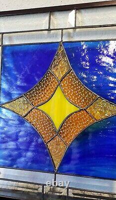 Stained Glass Window Panel -15 1/2 x 15 1/2 HMD -Usa