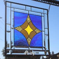 Stained Glass Window Panel -15 1/2 x 15 1/2 HMD -Usa