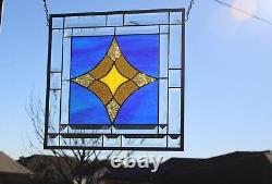 Stained Glass Window Panel -15 1/2 x 15 1/2 HMD -Usa