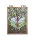 Stained Glass Window Panel 18 W x 25 T Tree of Life Art Glass ONE THIS PRICE