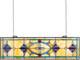 Stained Glass Window Panel, 32 X 10 In, Tiffany Style Hanging Transom Window Pan