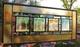 Stained Glass Window Panel 4 seasons aspen green turquoise orange gold