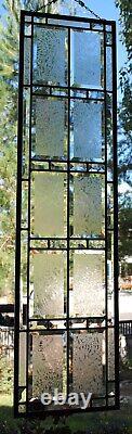 Stained Glass Window Panel Beveled Glass Transom or Sidelight clear