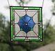 Stained Glass Window Panel Beveled- Hanging 17.5 X 17.5