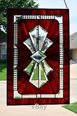 Stained Glass Window Panel Bow Bevel